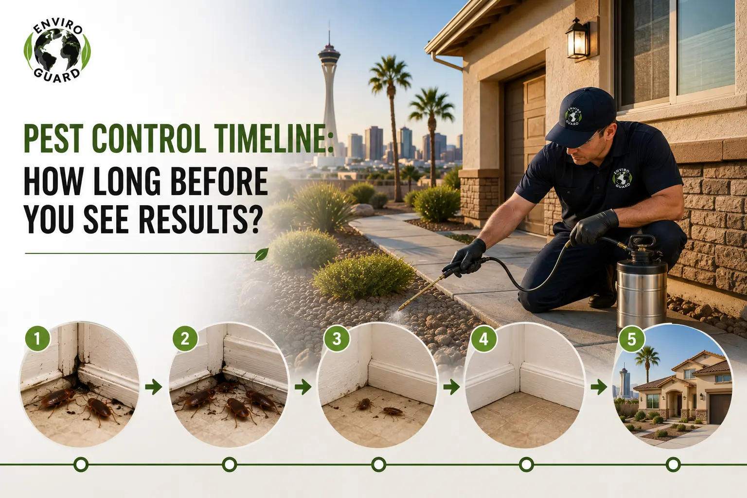 how long does pest control take to work