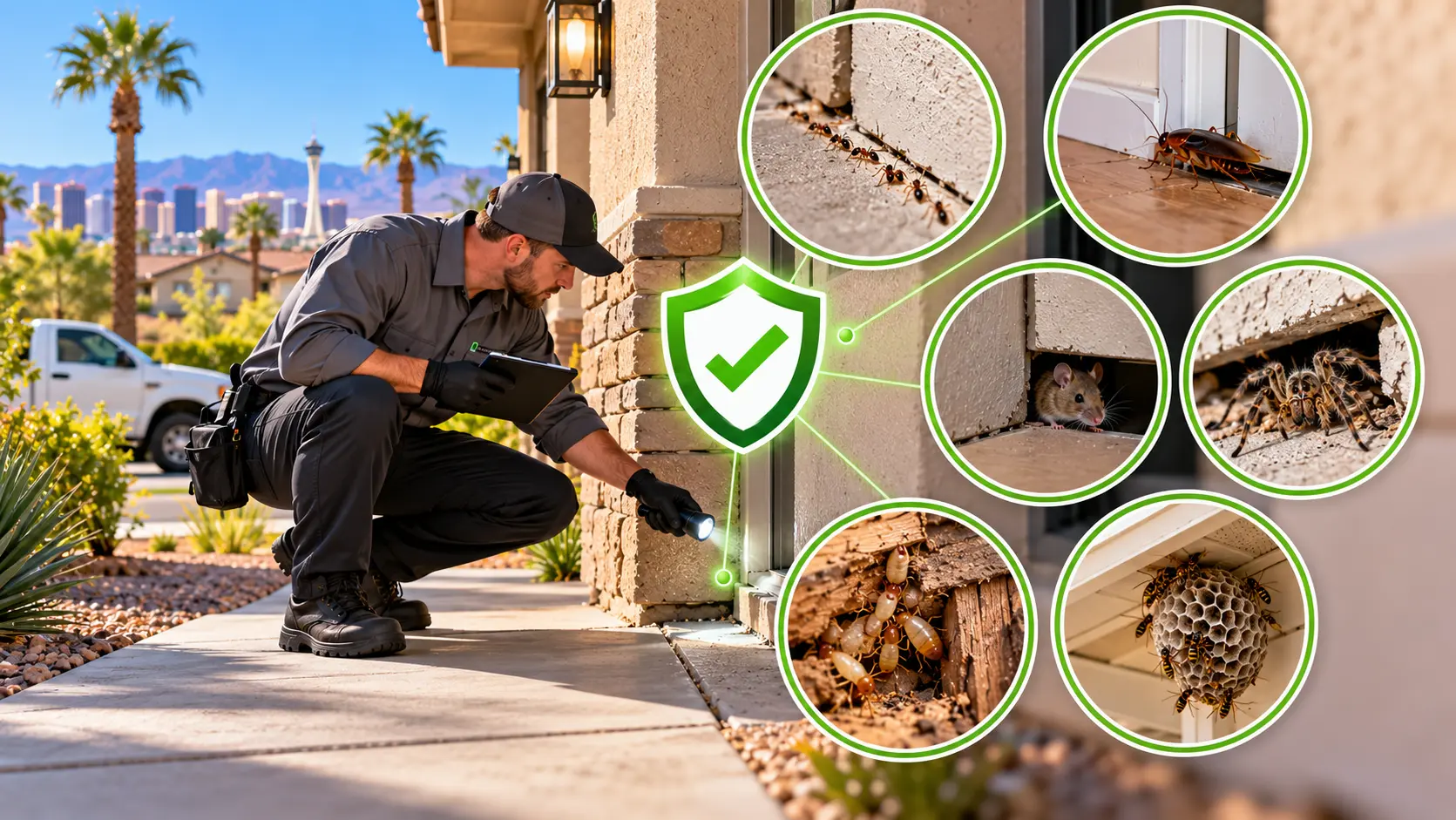 Professional pest inspection in Las Vegas